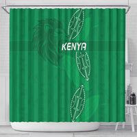 Kenya Rugby Shower Curtain Go Champions Simbas - Green Color