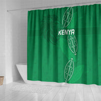 Kenya Rugby Shower Curtain Go Champions Simbas - Green Color