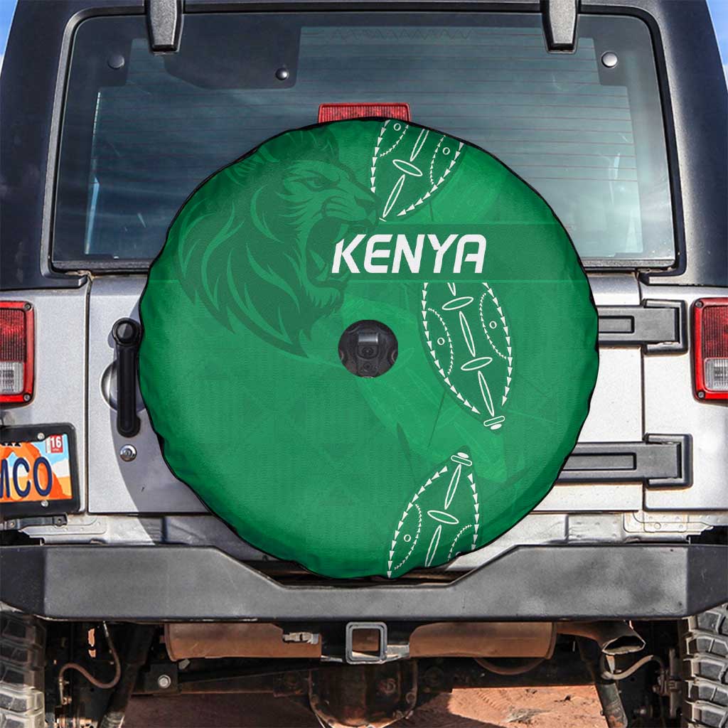 Kenya Rugby Spare Tire Cover Go Champions Simbas - Green Color