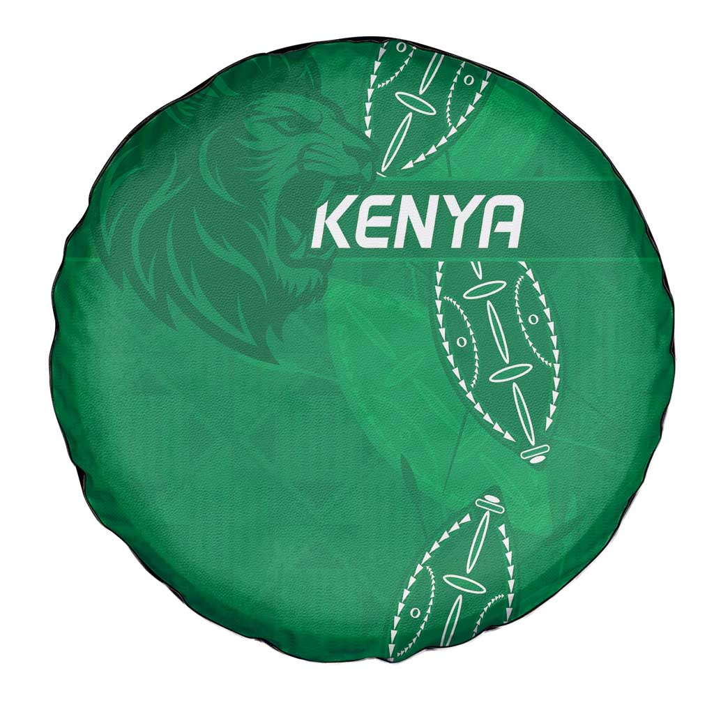 Kenya Rugby Spare Tire Cover Go Champions Simbas - Green Color