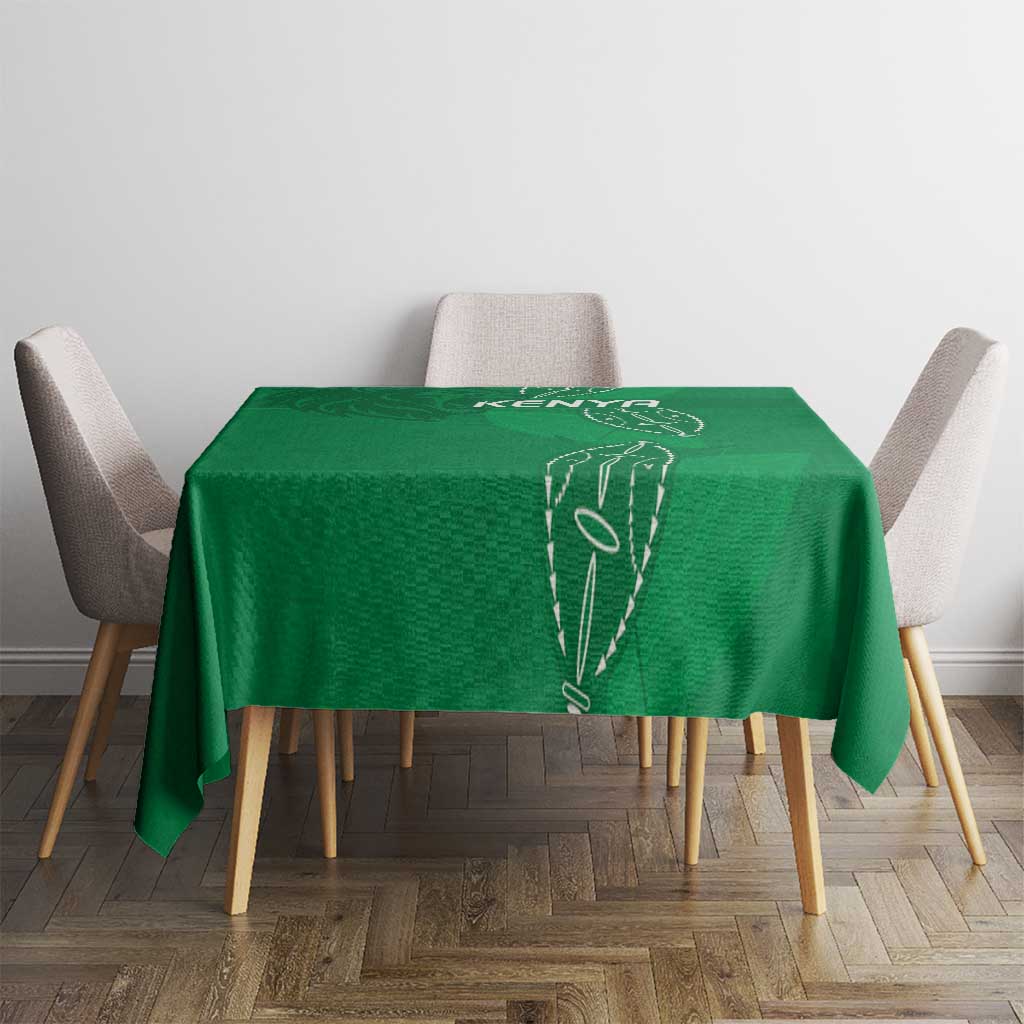 Kenya Rugby Tablecloth Go Champions Simbas - Green Color