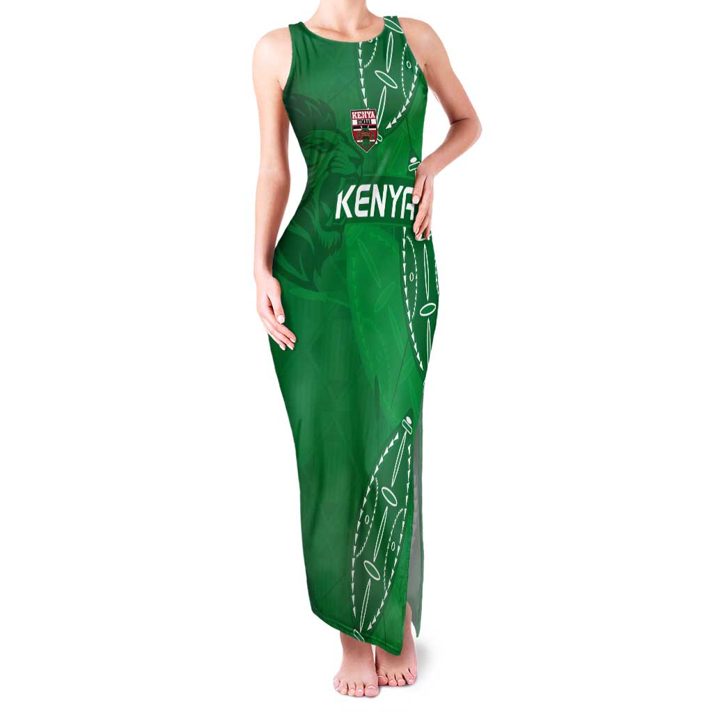 Kenya Rugby Custom Tank Maxi Dress Go Champions Simbas - Green Color