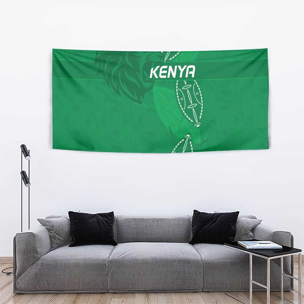 Kenya Rugby Tapestry Go Champions Simbas - Green Color