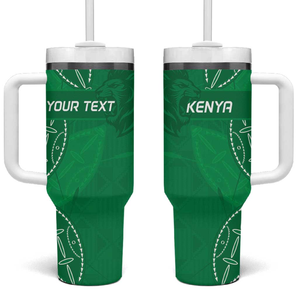 Kenya Rugby Custom Tumbler With Handle Go Champions Simbas - Green Color