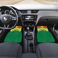 Senegal Rugby Car Mats Lion With Coat Of Arms - African Pattern