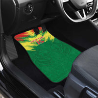 Senegal Rugby Car Mats Lion With Coat Of Arms - African Pattern
