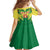 Senegal Rugby Custom Family Matching Long Sleeve Bodycon Dress and Hawaiian Shirt Lion With Coat Of Arms - African Pattern