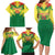 Senegal Rugby Custom Family Matching Long Sleeve Bodycon Dress and Hawaiian Shirt Lion With Coat Of Arms - African Pattern