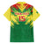 Senegal Rugby Custom Family Matching Long Sleeve Bodycon Dress and Hawaiian Shirt Lion With Coat Of Arms - African Pattern