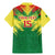 Senegal Rugby Custom Family Matching Mermaid Dress and Hawaiian Shirt Lion With Coat Of Arms - African Pattern