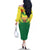 Senegal Rugby Custom Family Matching Off The Shoulder Long Sleeve Dress and Hawaiian Shirt Lion With Coat Of Arms - African Pattern