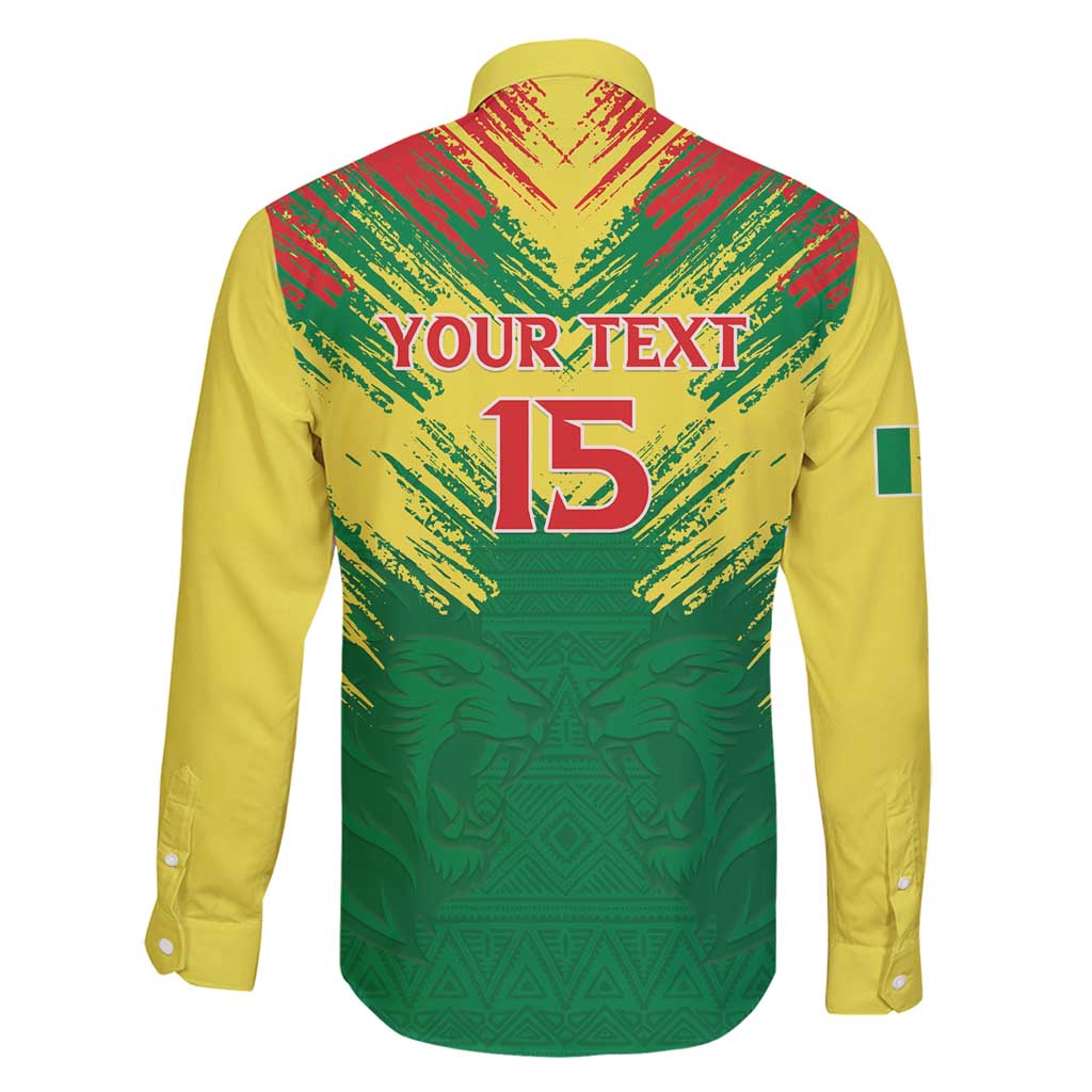 Senegal Rugby Custom Family Matching Puletasi and Hawaiian Shirt Lion With Coat Of Arms - African Pattern