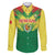 Senegal Rugby Custom Family Matching Short Sleeve Bodycon Dress and Hawaiian Shirt Lion With Coat Of Arms - African Pattern