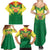 Senegal Rugby Custom Family Matching Summer Maxi Dress and Hawaiian Shirt Lion With Coat Of Arms - African Pattern