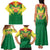 Senegal Rugby Custom Family Matching Tank Maxi Dress and Hawaiian Shirt Lion With Coat Of Arms - African Pattern
