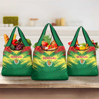 Senegal Rugby Grocery Bag Lion With Coat Of Arms - African Pattern