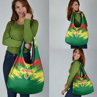 Senegal Rugby Grocery Bag Lion With Coat Of Arms - African Pattern