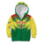 Senegal Rugby Custom Kid Hoodie Lion With Coat Of Arms - African Pattern