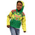 Senegal Rugby Custom Kid Hoodie Lion With Coat Of Arms - African Pattern