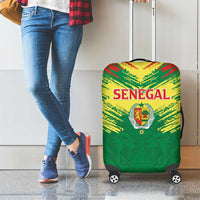 Senegal Rugby Luggage Cover Lion With Coat Of Arms - African Pattern