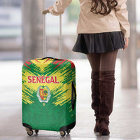 Senegal Rugby Luggage Cover Lion With Coat Of Arms - African Pattern