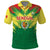 Senegal Rugby Custom Polo Shirt Lion With Coat Of Arms - African Pattern