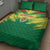 Senegal Rugby Quilt Bed Set Lion With Coat Of Arms - African Pattern