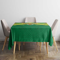 Senegal Rugby Tablecloth Lion With Coat Of Arms - African Pattern