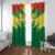 Senegal Rugby Window Curtain Lion With Coat Of Arms - African Pattern