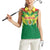 Senegal Rugby Custom Women Sleeveless Polo Shirt Lion With Coat Of Arms - African Pattern