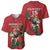 Morocco Rugby Custom Baseball Jersey Lion Mascot Green Star