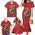 Morocco Rugby Custom Family Matching Mermaid Dress and Hawaiian Shirt Lion Mascot Green Star