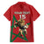 Morocco Rugby Custom Family Matching Off The Shoulder Long Sleeve Dress and Hawaiian Shirt Lion Mascot Green Star