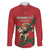 Morocco Rugby Custom Family Matching Off The Shoulder Long Sleeve Dress and Hawaiian Shirt Lion Mascot Green Star