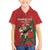 Morocco Rugby Custom Family Matching Off The Shoulder Long Sleeve Dress and Hawaiian Shirt Lion Mascot Green Star