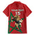 Morocco Rugby Custom Family Matching Off Shoulder Maxi Dress and Hawaiian Shirt Lion Mascot Green Star