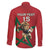 Morocco Rugby Custom Family Matching Short Sleeve Bodycon Dress and Hawaiian Shirt Lion Mascot Green Star