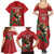 Morocco Rugby Custom Family Matching Summer Maxi Dress and Hawaiian Shirt Lion Mascot Green Star