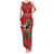 Morocco Rugby Custom Family Matching Tank Maxi Dress and Hawaiian Shirt Lion Mascot Green Star