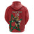Morocco Rugby Custom Hoodie Lion Mascot Green Star