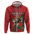 Morocco Rugby Custom Hoodie Lion Mascot Green Star
