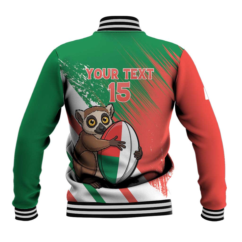 Madagascar Rugby Custom Baseball Jacket Go Les Makis - Wonder Print Shop