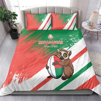 Madagascar Rugby Custom Bedding Set Go Les Makis - Wonder Print Shop