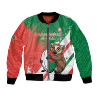 Madagascar Rugby Custom Bomber Jacket Go Les Makis - Wonder Print Shop