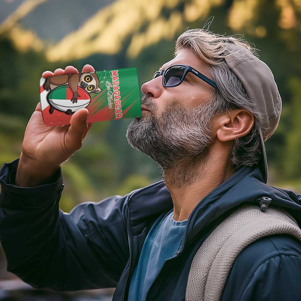 Madagascar Rugby Custom 4 in 1 Can Cooler Tumbler Go Les Makis - Wonder Print Shop