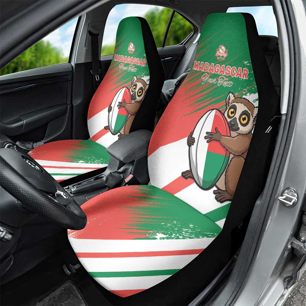 Madagascar Rugby Custom Car Seat Cover Go Les Makis - Wonder Print Shop