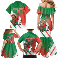 Madagascar Rugby Custom Family Matching Mermaid Dress and Hawaiian Shirt Go Les Makis - Wonder Print Shop
