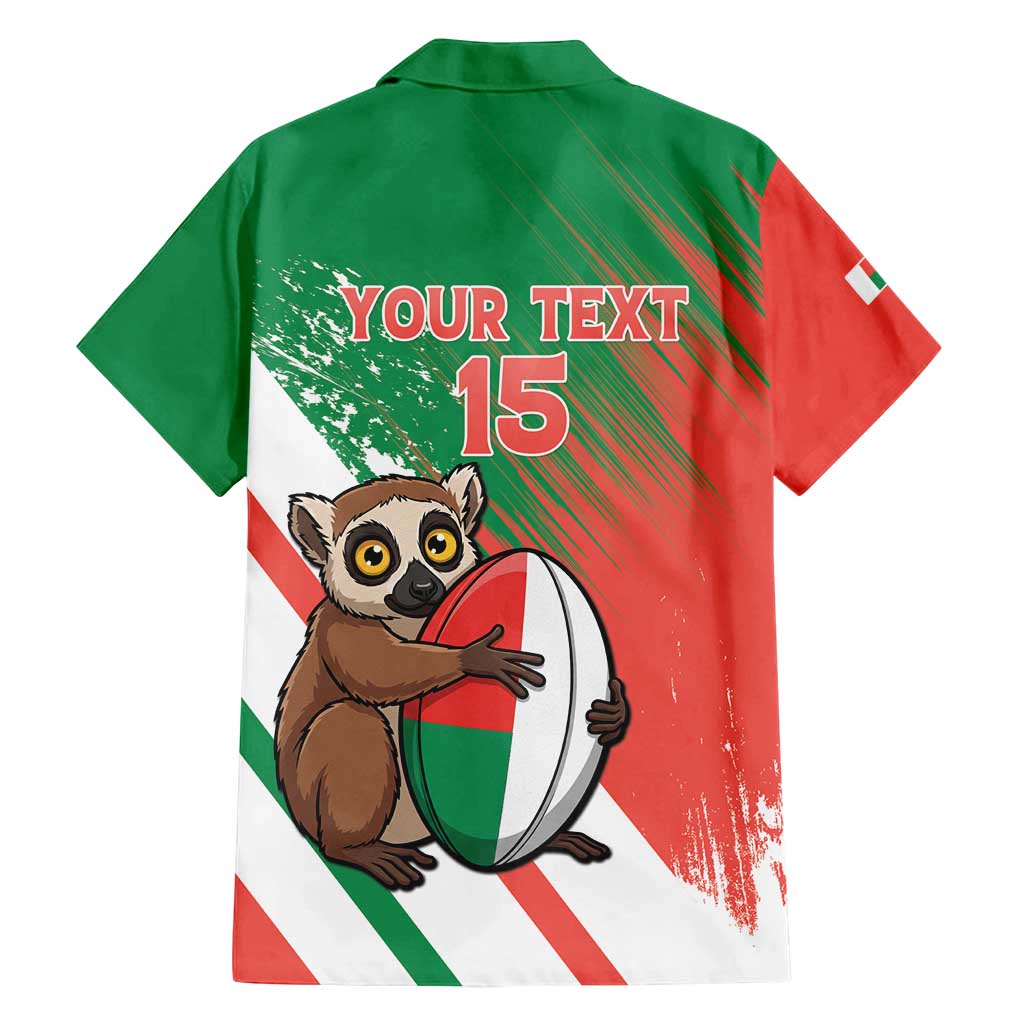 Madagascar Rugby Custom Family Matching Off Shoulder Maxi Dress and Hawaiian Shirt Go Les Makis - Wonder Print Shop