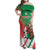 Madagascar Rugby Custom Family Matching Off Shoulder Maxi Dress and Hawaiian Shirt Go Les Makis - Wonder Print Shop