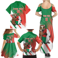 Madagascar Rugby Custom Family Matching Summer Maxi Dress and Hawaiian Shirt Go Les Makis - Wonder Print Shop